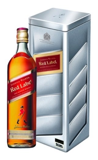 фото виски Johnnie Walker Red Label Racing Red Tin 0,75 л