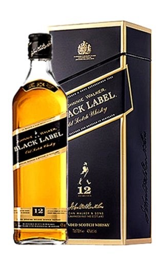 фото виски Johnnie Walker Black Label Tin 1 л