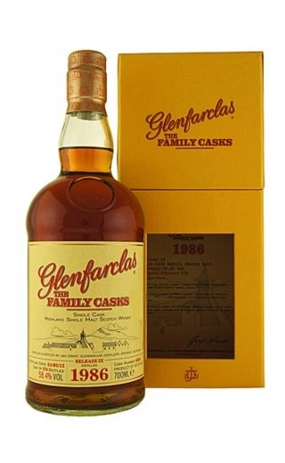 фото виски Glenfarclas 1986 Family Casks 0,7 л