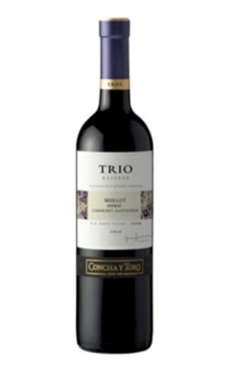 фото вино Concha y Toro Trio Cabernet Sauvignon Shiraz Cabernet Franc 0,75 л