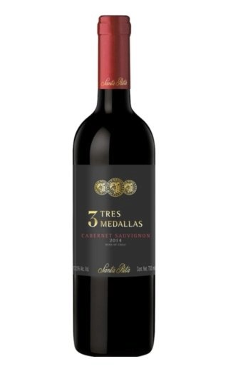 фото вино Santa Rita Cabernet Sauvignon 3 Tres Medallas 2015 0,75 л