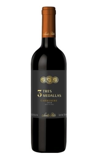 фото вино Santa Rita Carmenere 3 Tres Medallas 2015 0,75 л