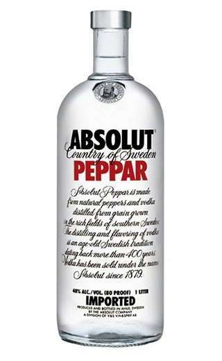 фото водка Absolut Peppar 0,5 л