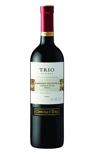 фото вино Concha y Toro Trio Reserva Cabernet Sauvignon Cabernet Franc Shiraz 0,75 л