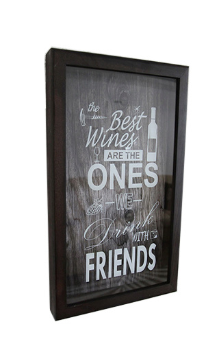 фото Box for wine corks The Best Wines Are The Ones We Drink With Friends Wenge