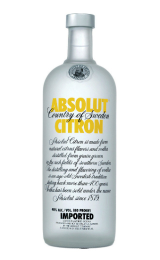 фото водка Absolut Citron 0,5 л