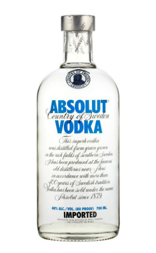 фото водка Absolut 0,375 л