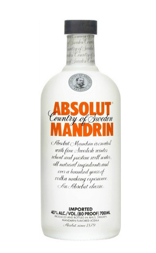 фото водка Absolut Mandrin 0,75 л