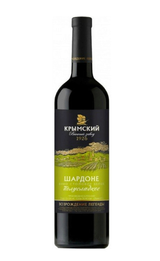 фото вино Krymsky Winery Chardonnay Demi Sweet 0,7 л