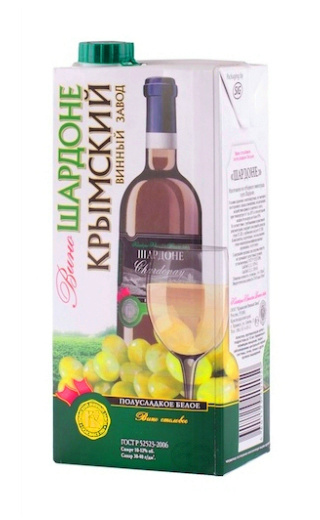 фото вино Krymsky Winery Chardonnay Demi Sweet 3 л