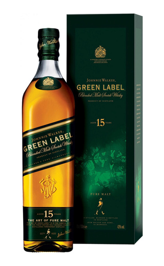 фото виски Johnnie Walker Green Label Contour Pack 0,75 л