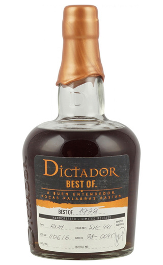 фото ром Dictador Best Of Rum Style 1978 0,7 л