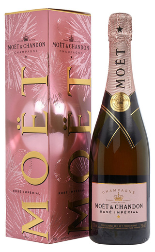 фото шампанское Moet & Chandon Bursting Bubble Rose Brut Imperial 0,75 л