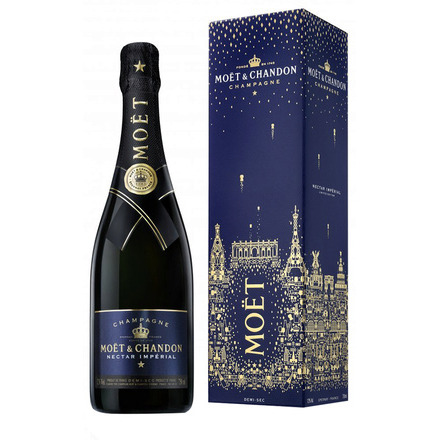Шампанское Moet & Chandon Nectar Imperial цена 0,75 л новогодняя 2018 ...