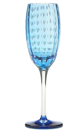 фото Zafferano Perle Sparking wine glass Acqua Marina 0,22 л