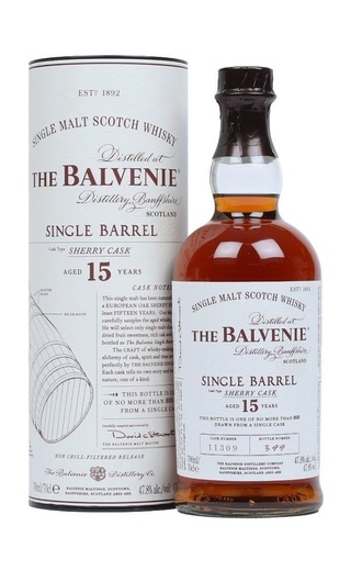 фото виски Balvenie Single Barrel 15 Years Old 0,7 л