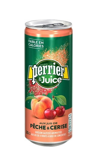 фото Perrier Peche Cerise 24 шт. 0,25 л