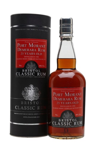 фото ром Bristol Classic Rum Port Morant 25 Years Old 1990 0,7 л