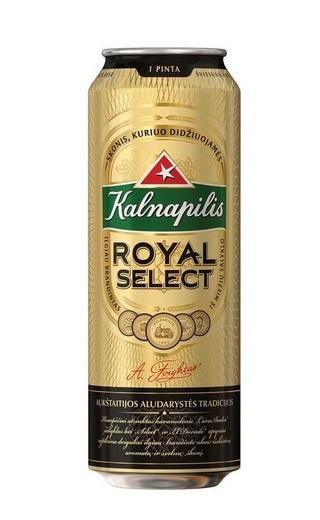 фото пиво Kalnapilis Royal Select 24 шт. 0,568 л