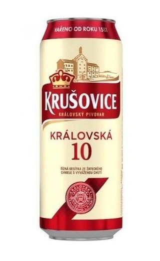 фото пиво Krusovice Kralovska 10 24 шт. 0,5 л