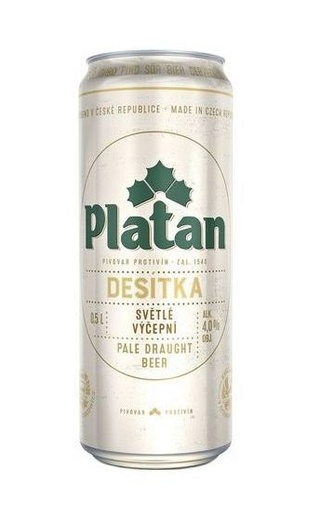 фото пиво Platan 10 Svetle Vycepni 24 шт. 0,5 л