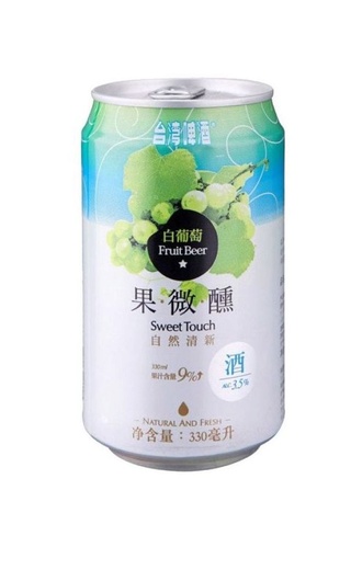 фото пиво Taiwan Beer Sweet Touch White Grape 24 шт. 0,33 л