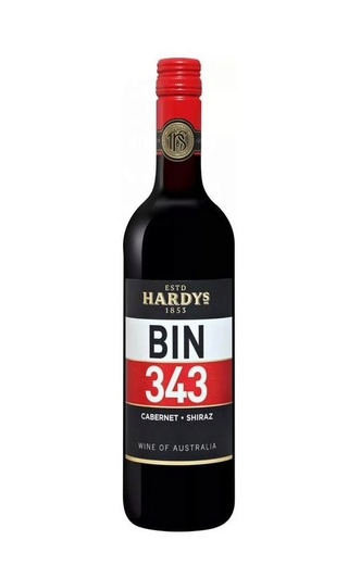 фото вино Hardys Bin 343 Cabernet Shiraz 2017 0,75 л