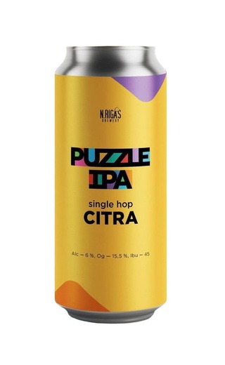 фото пиво New Riga's Brewery Puzzle IPA Citra 20 шт. 0,45 л