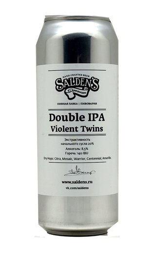 фото пиво Salden's Double IPA Violent Twins 0,5 л