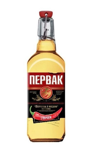 Настойка Pervak Перечная с медом 37,5% 0,5 л