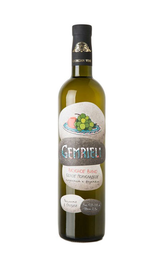 фото вино Kvareli Cellar Gemrieli White Semi Sweet 0,5 л