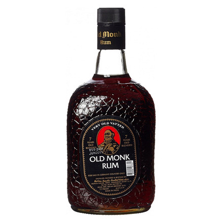 Ром Old Monk 7 Years Old цена 0,75 л 1760 руб., купить Олд Монк 7 лет в Москве, магазин Декантер