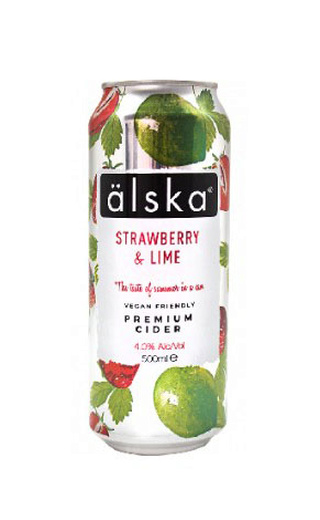 фото сидр Alska Strawberry Lime 24 шт. 4% 0,5 л