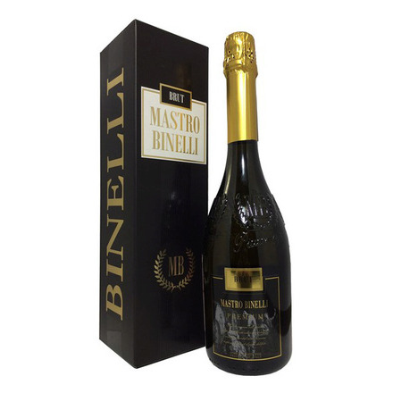 Игристое вино Mastro Binelli Brut цена 0,75 л в коробке 972 руб., купить Мастро Бинелли Брют в Москве, магазин Декантер