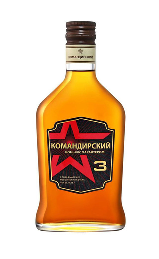 фото коньяк Komandirskiy 3 Years Old 0,25 л