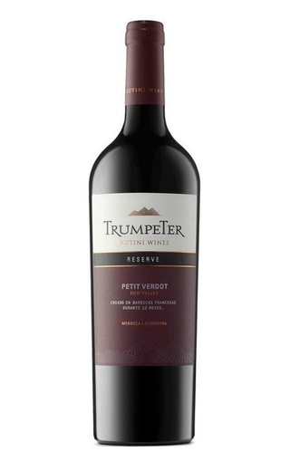 фото вино Rutini Wines Petit Verdot Reserve Mendoza Trumpeter 2019 0,75 л