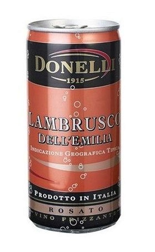 фото игристое вино Donelli Lambrusco dell'Emilia Amabile Rosato 0,2 л