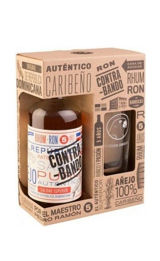 фото ром Contrabando 5 Years Old gift box 0,7 л