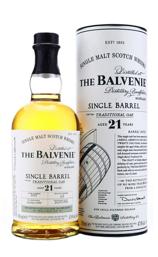 фото виски Balvenie Single Barrel 21 Years Old 0,7 л