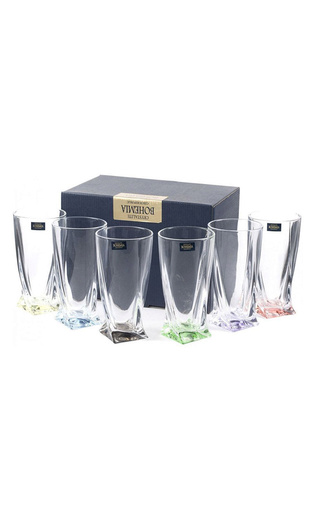 фото Crystalite Bohemia Quadro Water Glass 6 шт. 0,35 л