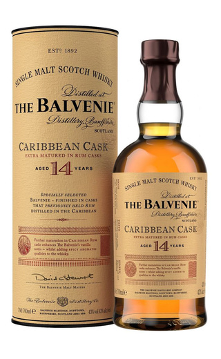 фото виски Balvenie Caribbean Cask 14 YO Malt Scotch Whisky 0,7 л