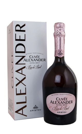 фото игристое вино Aristov Cuvee Alexander Rose de Pinot Extra Brut 0,75 л