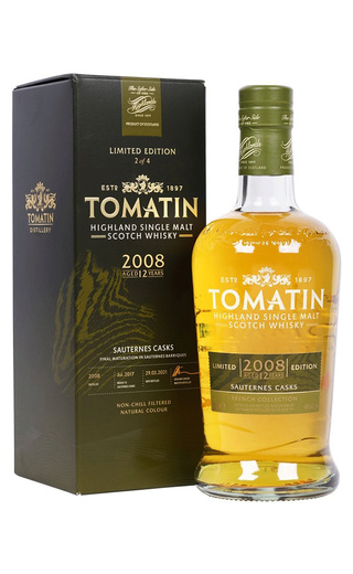 фото виски Tomatin French Collection Sauternes Casks 12 Years Old 0,7 л