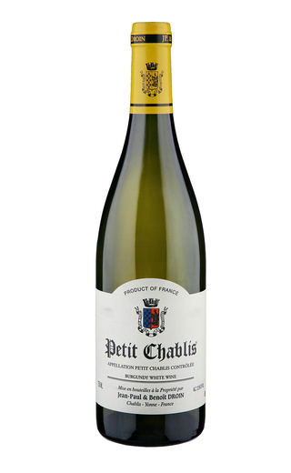 фото вино Domaine Jean-Paul et Benoit Droin Petit Chablis 2020 0,75 л