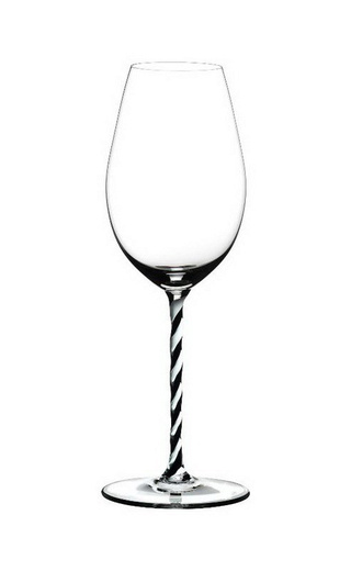 фото Riedel Fatto a Mano Champagne Wine Glass Black and White Twisted 0,445 л