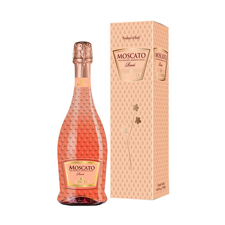 Игристое вино Bosio Moscato Spumante Dolce Rose цена 0,75 л в коробке ...