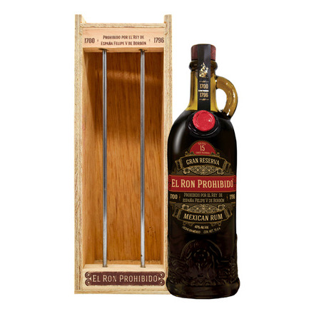 Ром El Ron Prohibido Gran Reserva 15 Years цена 0,7 л в деревянном ...