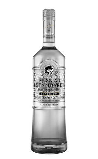 фото водка Russian Standard Platinum English Logo 0,75 л