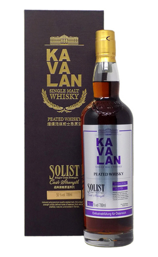 фото виски Kavalan Solist Peated Malt Single Cask Strength 50% 0,7 л