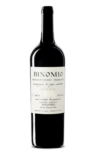 фото вино Binomio Montepulciano d'Abruzzo Riserva 2018 0,75 л